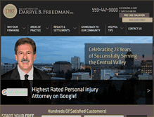 Tablet Screenshot of freedmanpersonalinjury.com